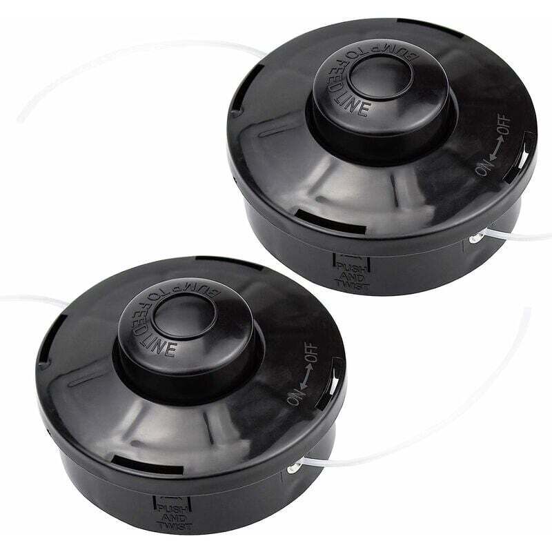 foto del prodotto confezione da 2 testine di ricambio per decespugliatore in nylon universale, testina di ricambio per decespugliatore a benzina m10 x 1,25 dpzo