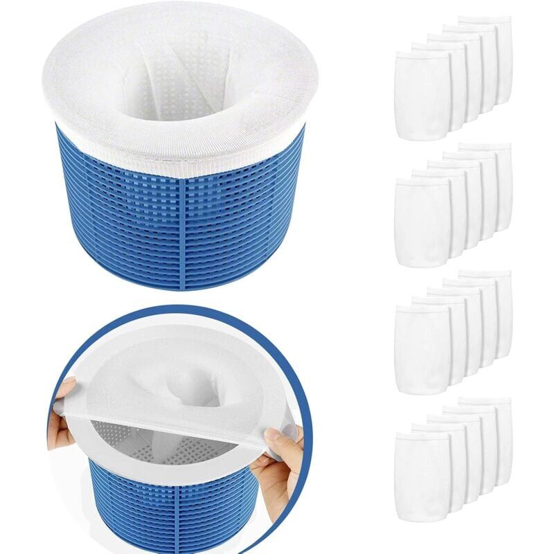 foto del prodotto confezione da 20 calzini da piscina, riutilizzabili e super elastici per cesto, pompa, piscina, spa kzq