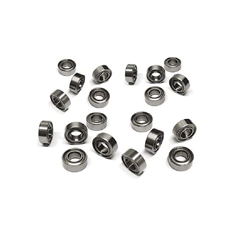 foto del prodotto confezione da 20 cuscinetti mr84zz sfere in acciaio 4 mm x 8 mm x 3 mm