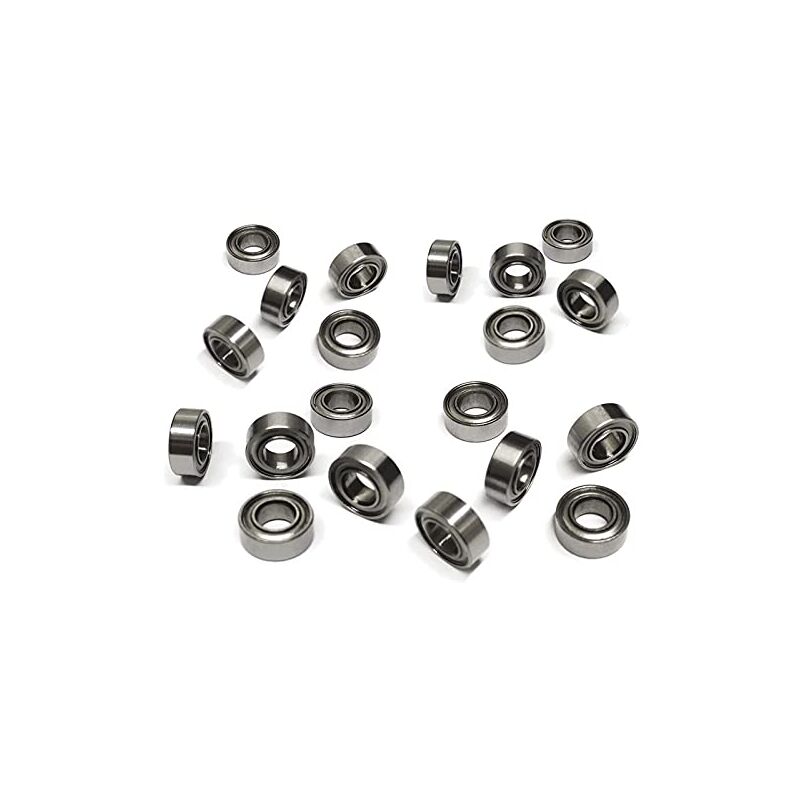 foto del prodotto confezione da 20 cuscinetti mr84zz sfere in acciaio da 4 mm x 8 mm x 3 mm sollbry