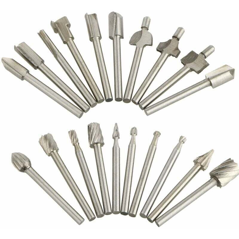foto del prodotto confezione da 20 frese da taglio in carburo di tungsteno dremel per trapano smerigliatrice rotante - sollbry