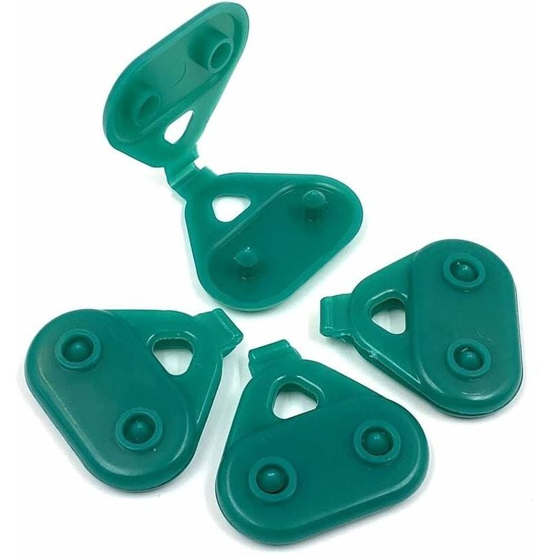 foto del prodotto confezione da 20 mollette per bucato da serra clip repellenti per uccelli anelli fissi