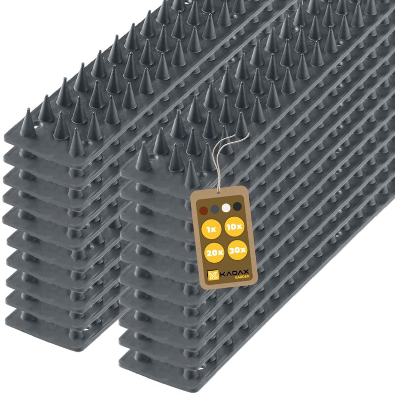 foto del prodotto confezione da 20 repellente per piccioni, 10 m, plastica, repellente per uccelli, repellente per piccioni, repellente per piccioni, repellente per