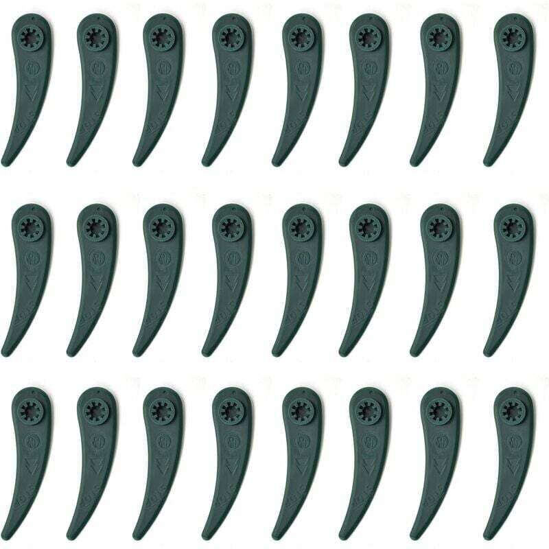 foto del prodotto confezione da 24 lame di ricambio in plastica per tagliabordi bosch durablade art 23 18 li art 26 18 li