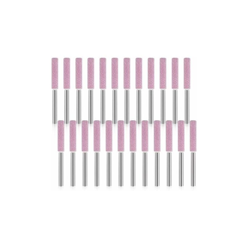 foto del prodotto confezione da 24 pietre per affilare la motosega, 3x4,8 mm, strumento per lucidare e smerigliare la motosega