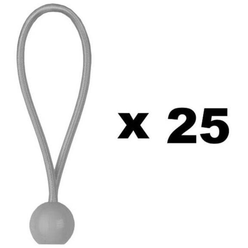 foto del prodotto confezione da 25 corde elastiche a sfera da 15 cm