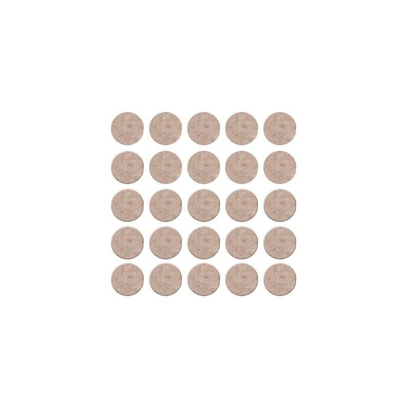foto del prodotto confezione da 25 feltri adesivi in lana scotch diam. 13mm, beige scotch