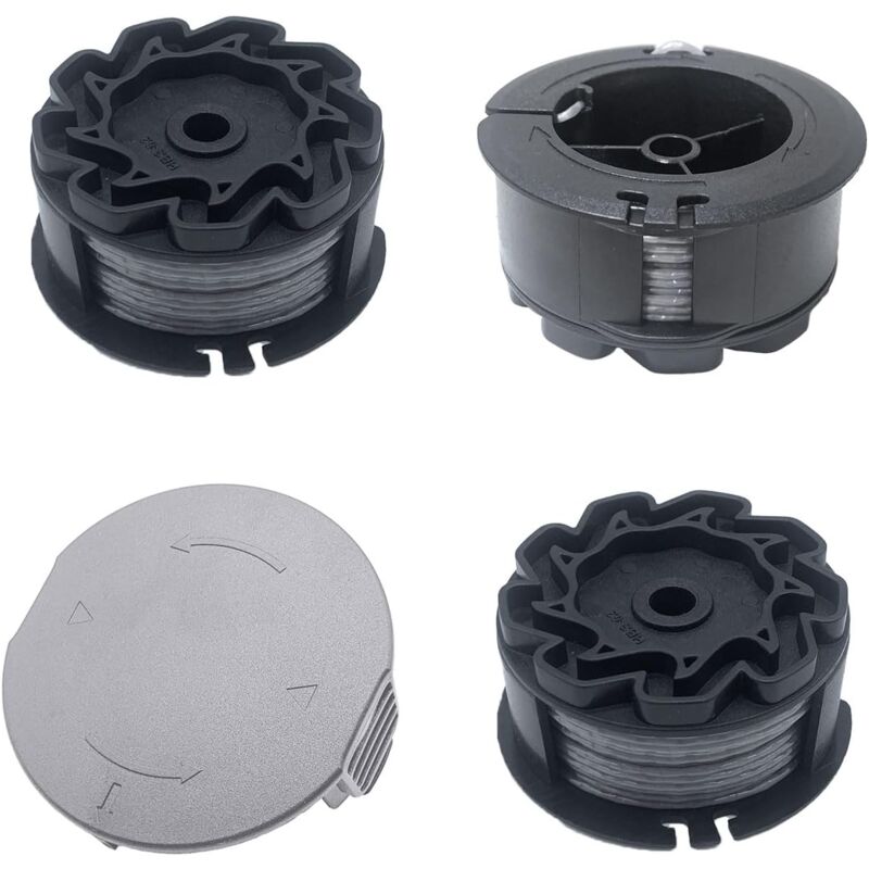 foto del prodotto confezione da 3 bobine di ricambio per decespugliatore bosch universalgrasscut 18v 26 18v 260 18 18 26 18 260, per decespugliatore f016800570 e copri