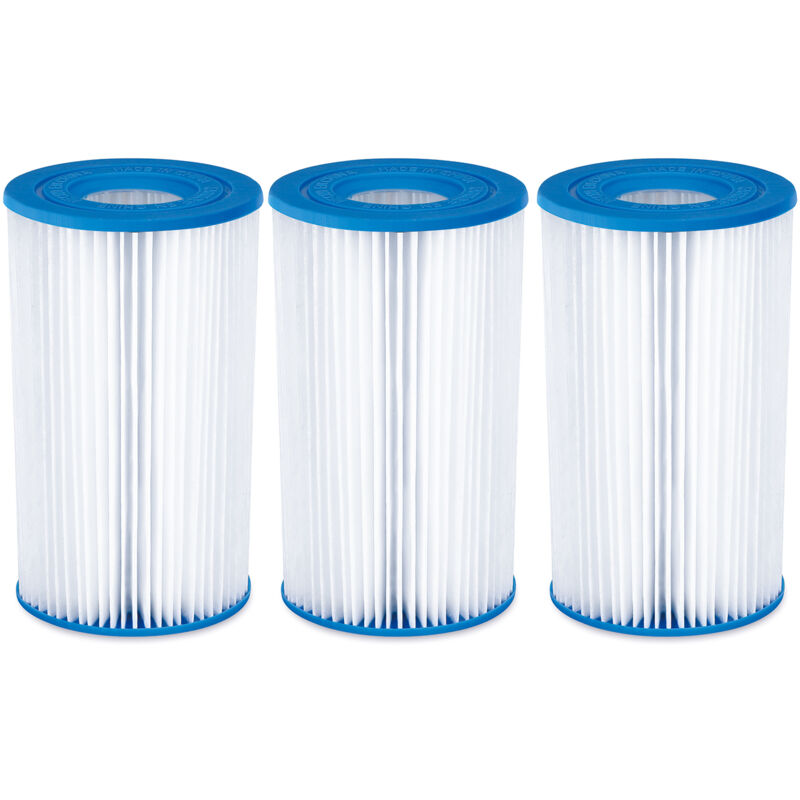 foto del prodotto confezione da 3 cartucce filtranti a c summer waves per piscina
