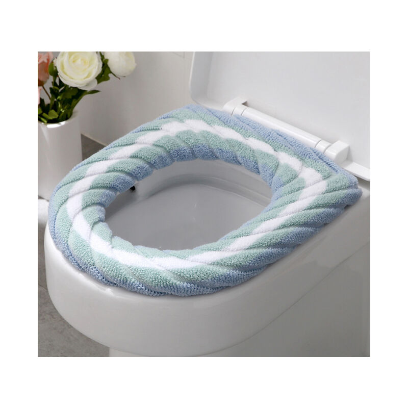 foto del prodotto confezione da 3 copriwater morbidi e caldi, cuscino da bagno lavabile