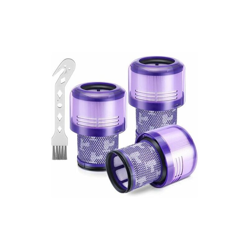 foto del prodotto confezione da 3 filtri di ricambio per aspirapolvere senza fili dyson v11, dyson v11 torque drive, v11 animal, v15 detect, confronta con la parte