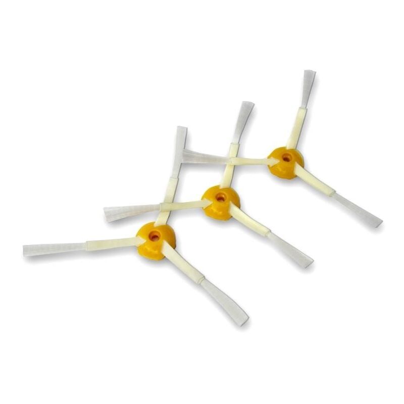 foto del prodotto confezione da 3 spazzole laterali per roomba 500, 600 e 700. kit di 3 lame di ricambio. ymyny