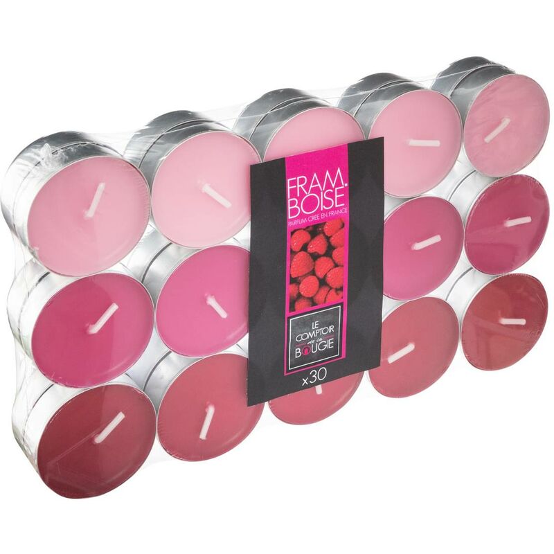 foto del prodotto confezione da 30 candele profumate al lampone 350g atmosphera cr ateur d int rieur