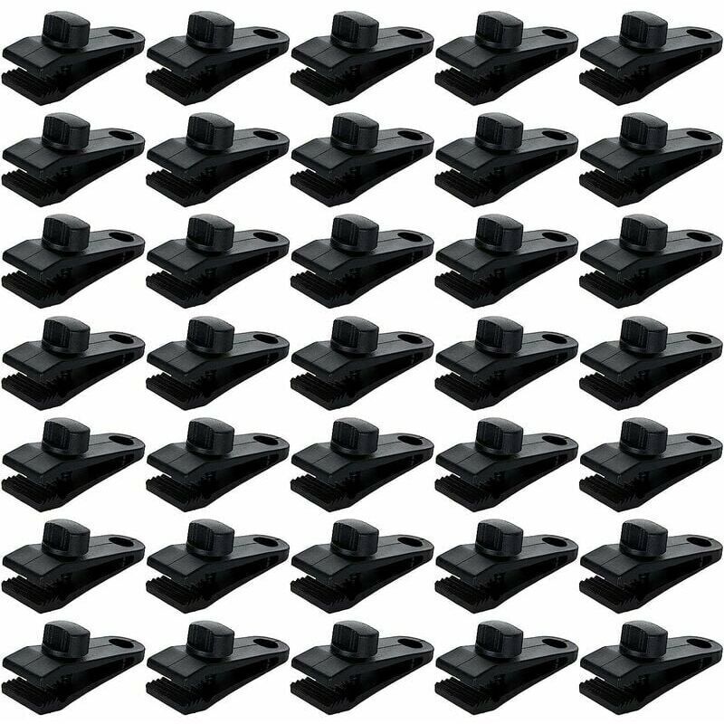 foto del prodotto confezione da 30 clip per teloni da tenda, morsetto per teloni con bloccaggio, clip per teloni, morsetto per tenda da sole, teloni, coperture per