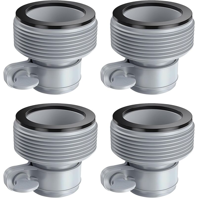 foto del prodotto confezione da 4 adattatori per tubo flessibile per piscina b, connettore per tubo flessibile per piscina b, kit di conversione per pompa filtro