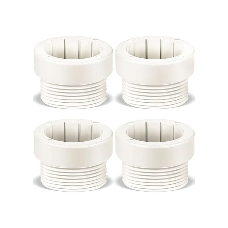 foto del prodotto confezione da 4 adattatori stabilizzatori per ombrellone da piscina, manicotti filettati, manicotti per ombrellone, stabilizzatori per palo per
