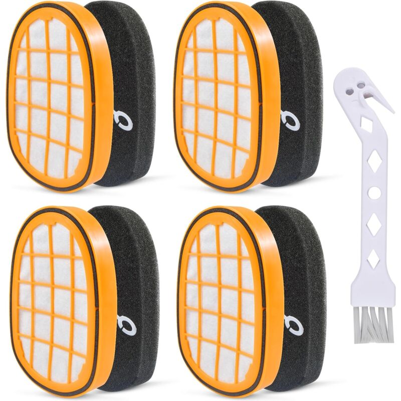foto del prodotto confezione da 4 filtri in schiuma antipolvere, filtro per aspirapolvere, accessori per filtro per aspirapolvere, filtro di ricambio universale