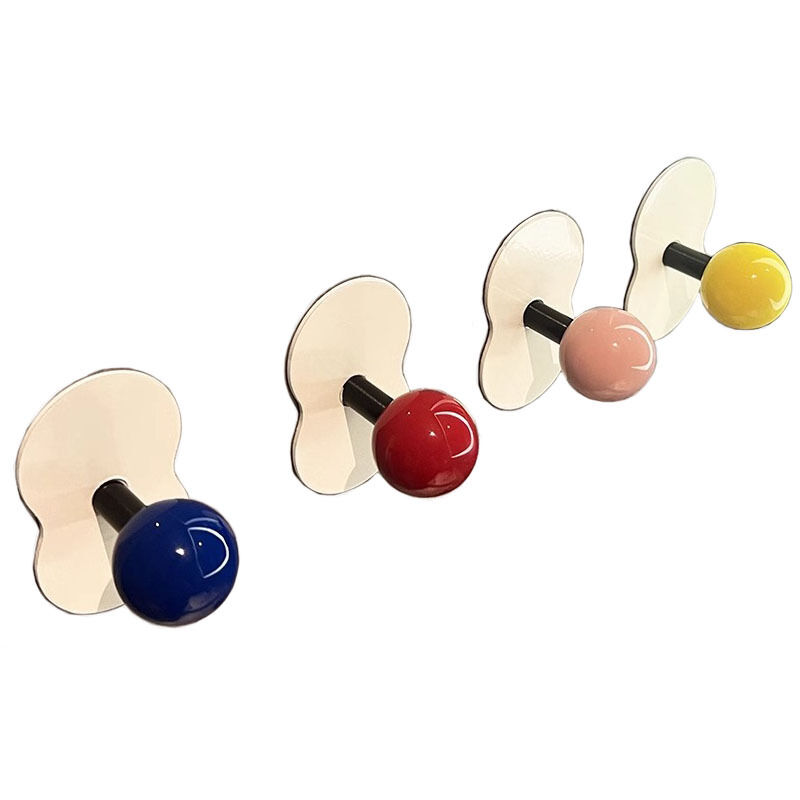 foto del prodotto confezione da 4 ganci adesivi da parete, ganci da parete autoadesivi, ganci da parete resistenti senza chiodi per bagno e cucina sollbry