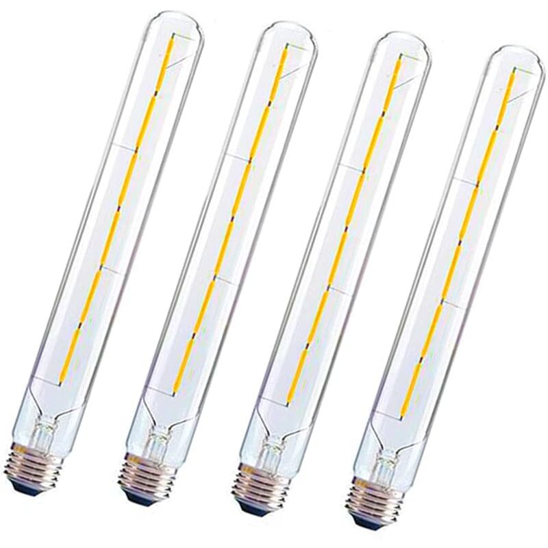 foto del prodotto confezione da 4 lampadina led e27 t300 6w 2700k bianco caldo, 360 , anti sfarfallio
