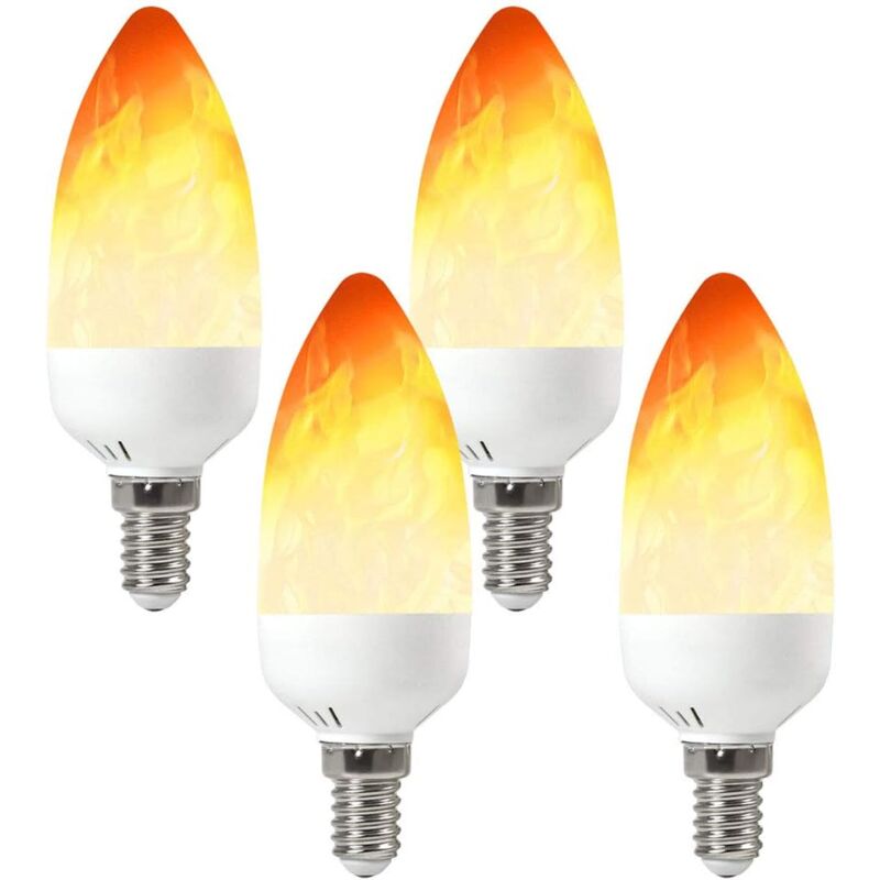 foto del prodotto confezione da 4 lampadine led e14 2w 25lm 28x2835 smd ac 85 265v per arredamento casa, camera da letto, soggiorno, bar, hotel, club, giardino,