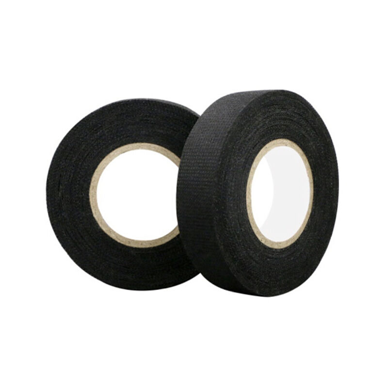 foto del prodotto confezione da 4 nastri adesivi in tessuto monofacciali 19 mm x 15 m nero sollbry