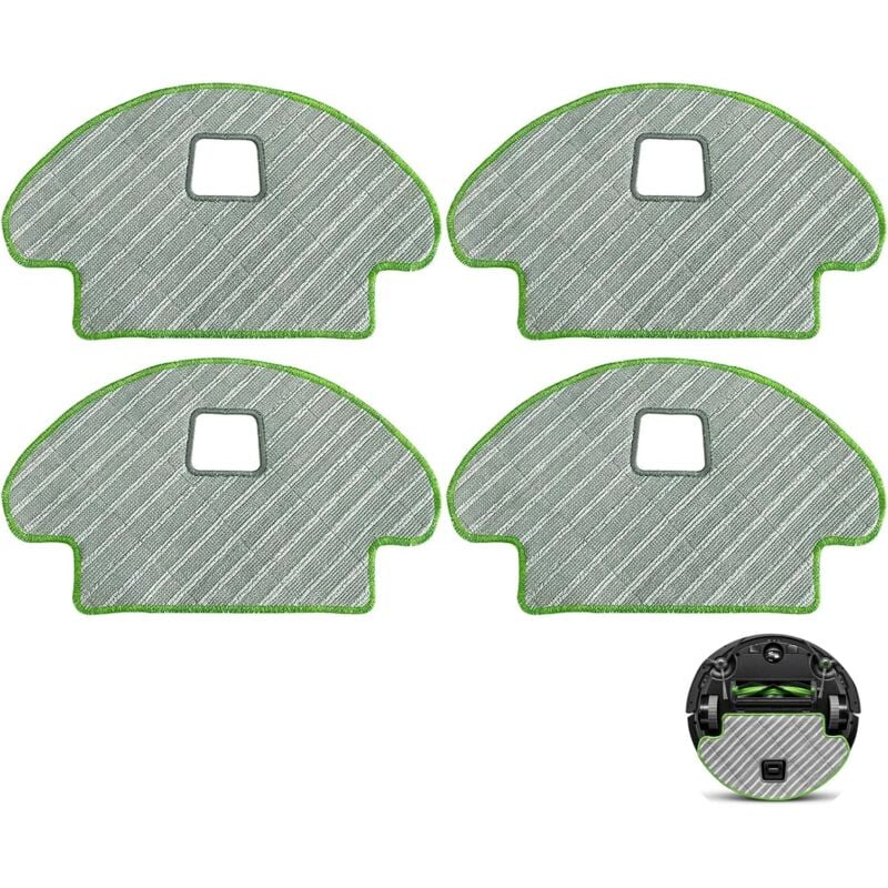 foto del prodotto confezione da 4 panni per la pulizia per irobot roomba combo 113 r113840 r111840, parte di ricambio per aspirapolvere robot, set di accessori per la