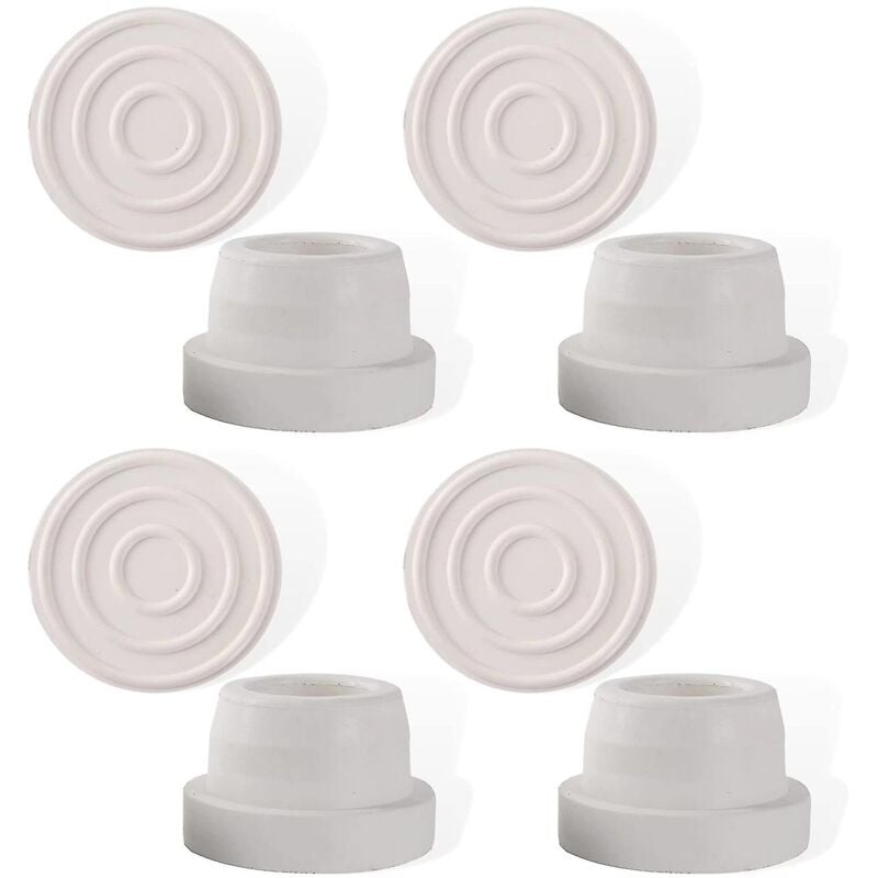 foto del prodotto confezione da 4 paracolpi in gomma per scaletta da piscina, adatti a tubi con diametro interno di 1,9 , tappi per scaletta da piscina interrata,