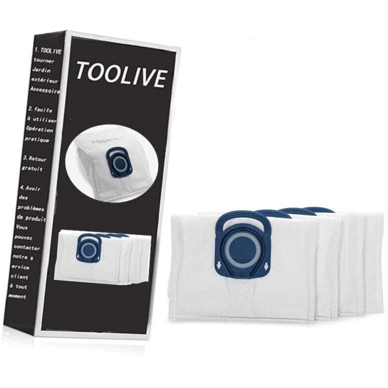 foto del prodotto confezione da 4 sacchetti hygiene di rowenta, compatibili con gli aspirapolvere a traino compact power, power xxl, silence force, x trem power