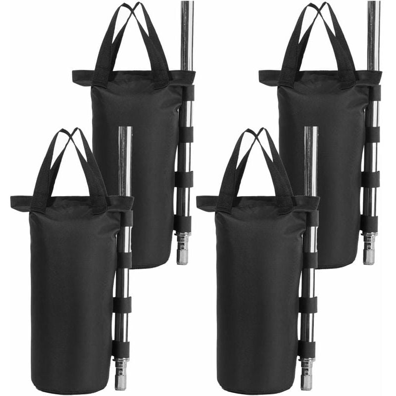 foto del prodotto confezione da 4 sacchi per pesi resistenti con doppia cucitura pesi per gambe per tendalino pop up, tenda, gambe zavorrate, sacco di sabbia, borsa