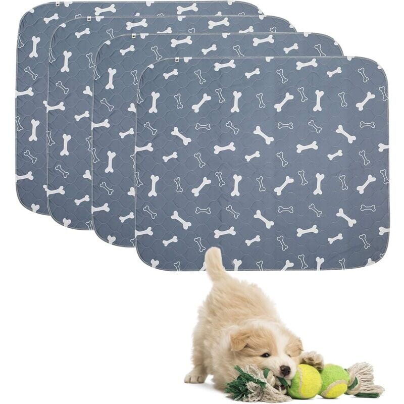 foto del prodotto confezione da 4 tappetini per l addestramento dei cuccioli, tappetino per la toelettatura degli animali domestici, protezione per materasso super