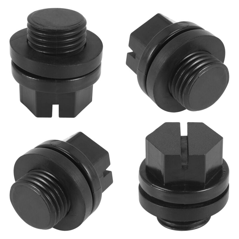 foto del prodotto confezione da 4 tappi di scarico con o-ring tappo per pompa filtri piscina ricambio spx1700fg pompe