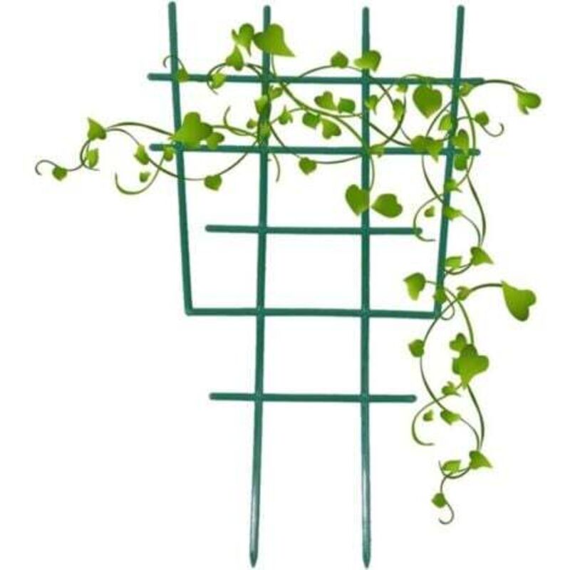 foto del prodotto confezione da 4 tralicci di supporto per piante rampicanti, tralicci per piante in vaso, supporto per fiori in plastica fai da te, mini piante da