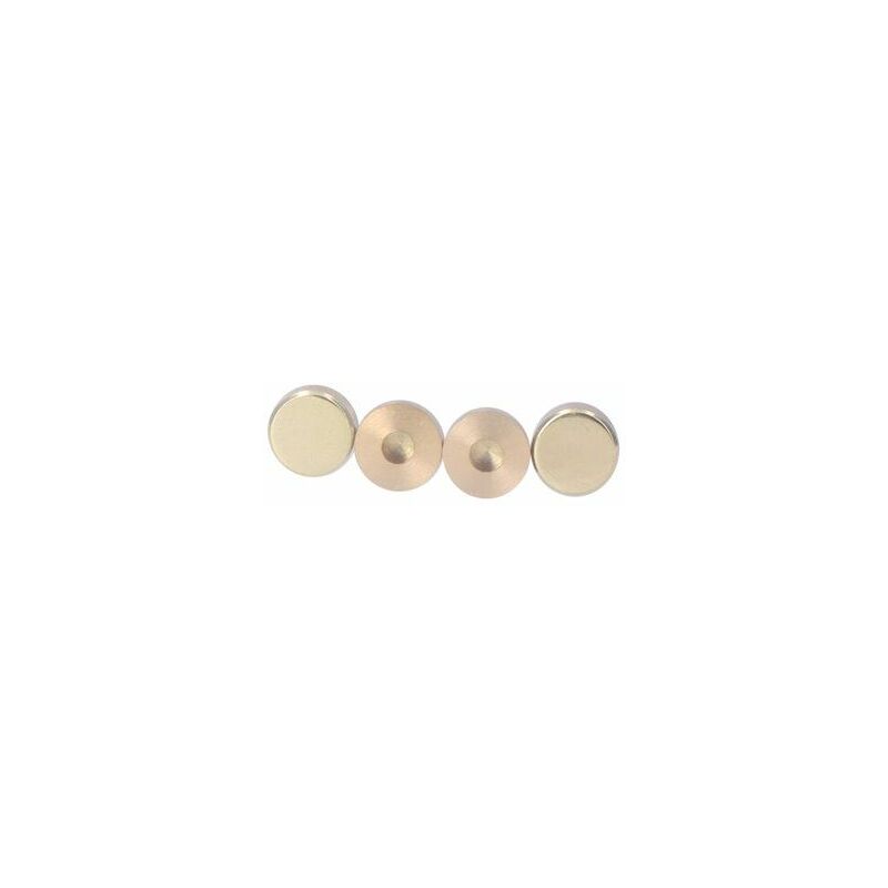 foto del prodotto confezione da 4 unit . finiture in ottone filettato liscio 12 edm lucido