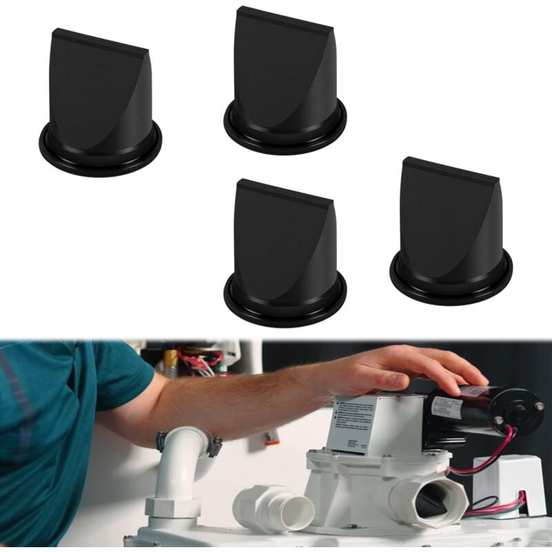 foto del prodotto confezione da 4 valvole db da 1,5 nere di ricambio per dometic 385310076 compatibili con le pompe sealand serie s e t, modello n. s12d, s12dab,