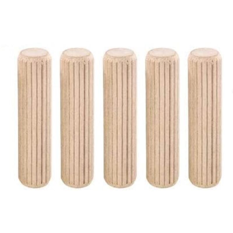 foto del prodotto confezione da 40 pezzi tasselli in legno 10mm con scanalature