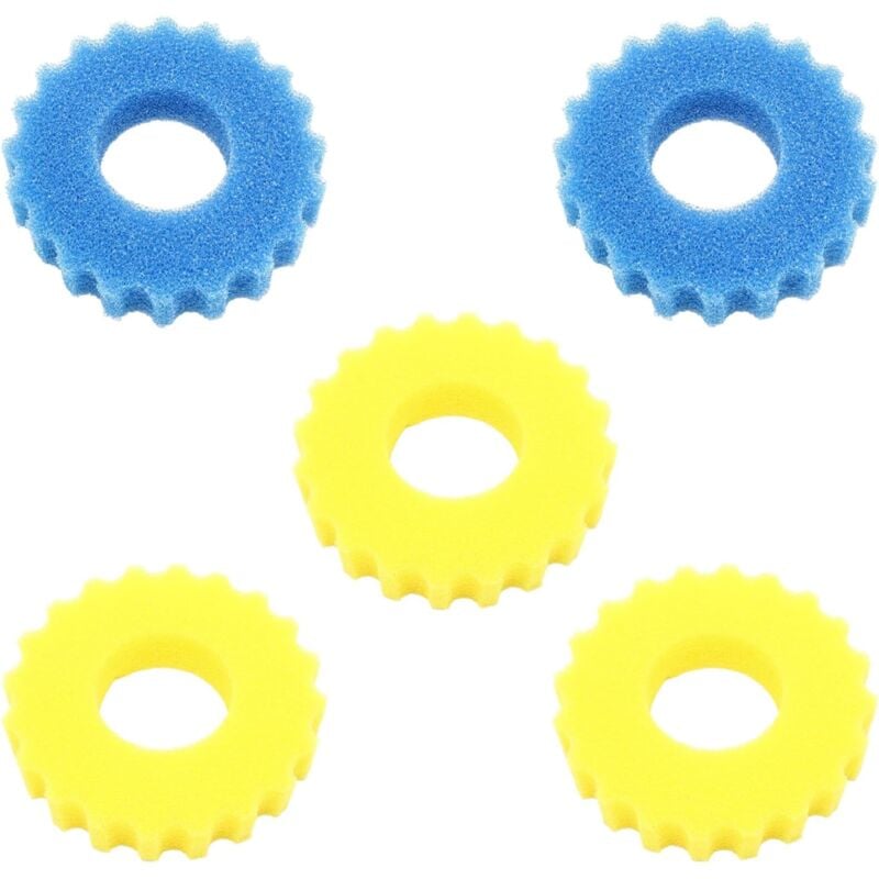 foto del prodotto confezione da 5 cpf cpa 10000 schiuma filtrante per laghetto da esterno compatibile con la spugna filtrante per laghetto sunsun spugna filtrante ad