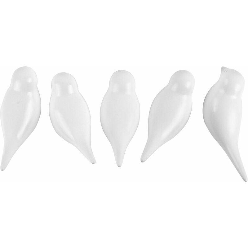 foto del prodotto confezione da 5 ganci da parete per uccelli bianchi appendiabiti da parete multiuso per cappotti, cappelli, asciugamani, portachiavi decorazioni da