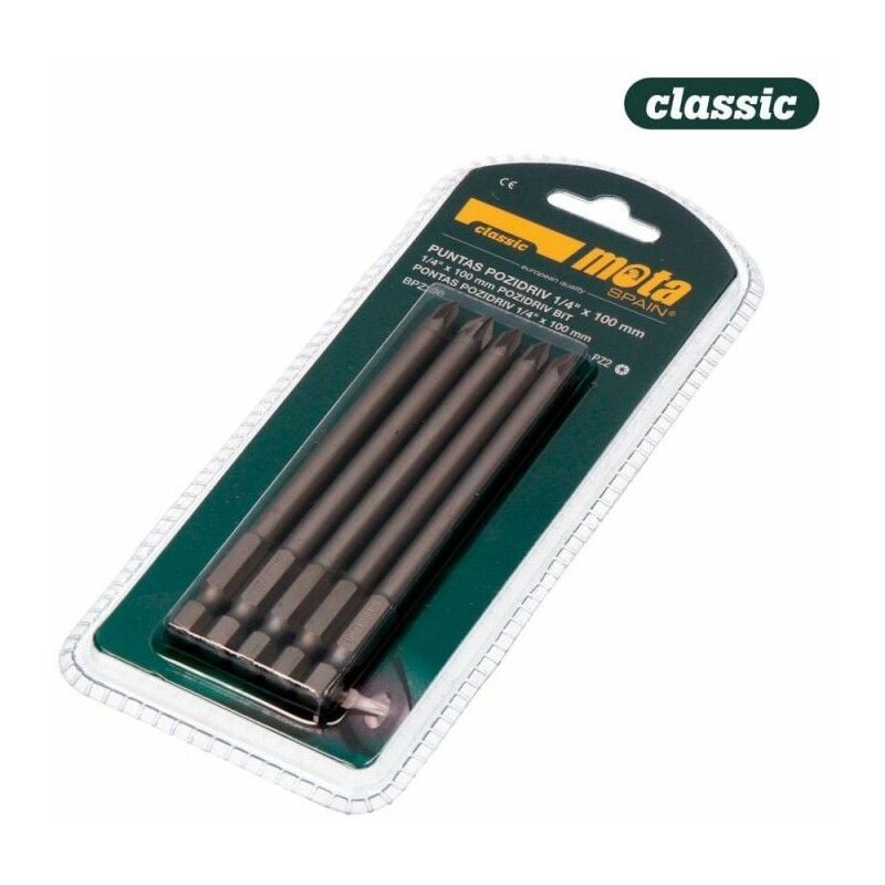 foto del prodotto confezione da 5 inserti pz2 x 90mm 1 4 acciaio bpz290 mota