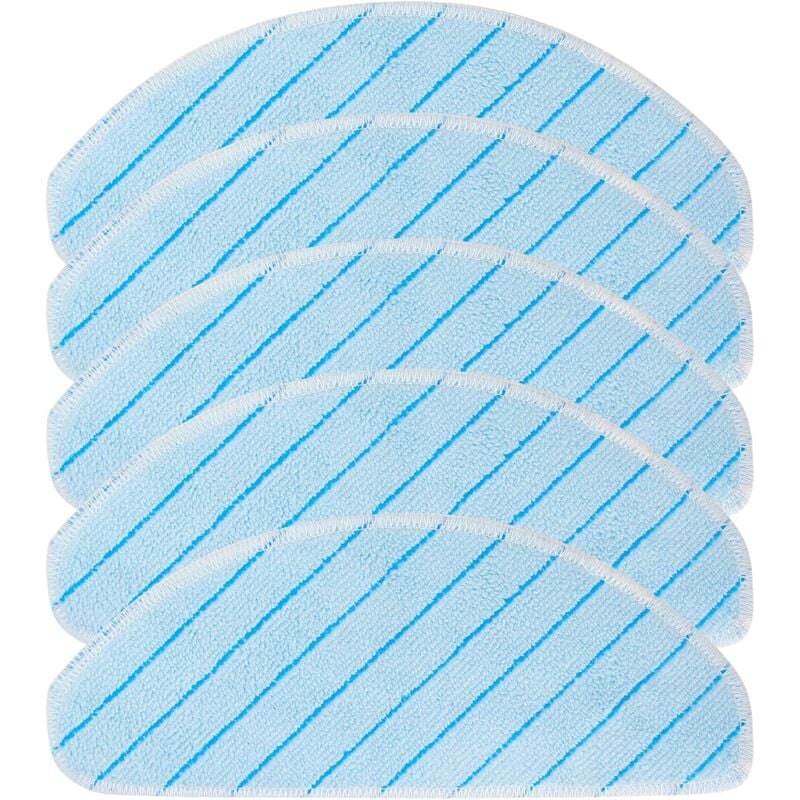 foto del prodotto confezione da 5 panni lavabili per la pulizia di ecovacs deebot t9 series t9 aivi t9 pro t9 max