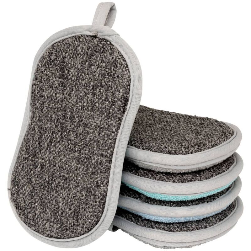 foto del prodotto confezione da 5 spugne abrasive in microfibra 5five