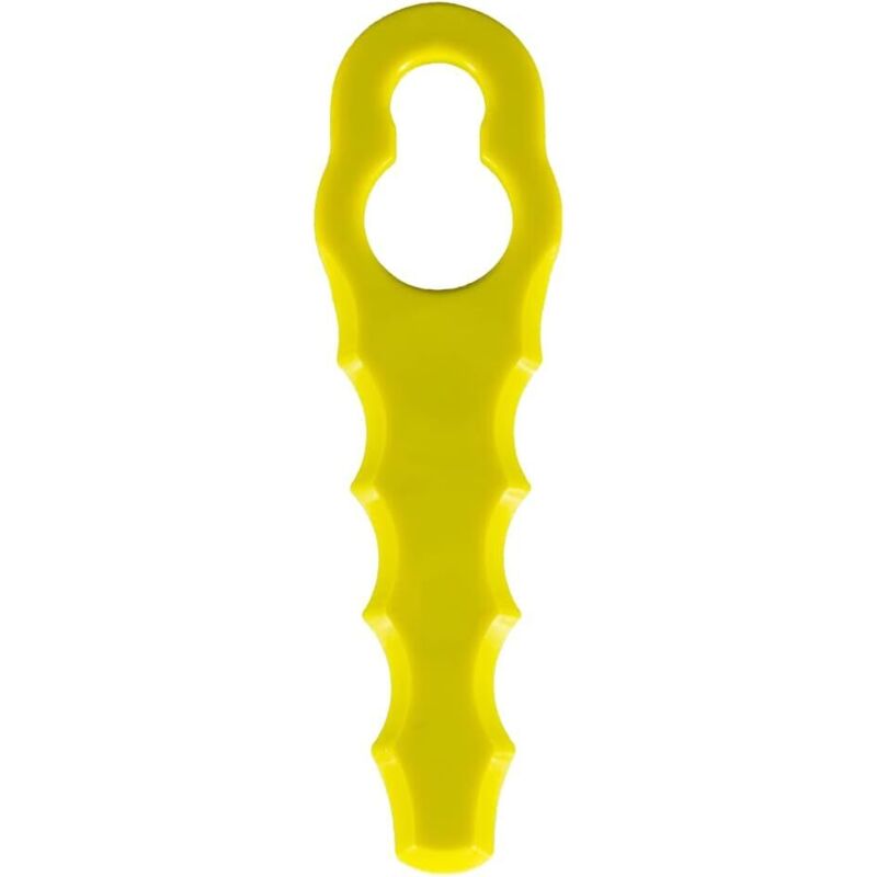 foto del prodotto confezione da 50 lame di ricambio compatibili con i decespugliatori ryobi, testine a doppia lama seghettata rac155 rac157 rac158 lablanc