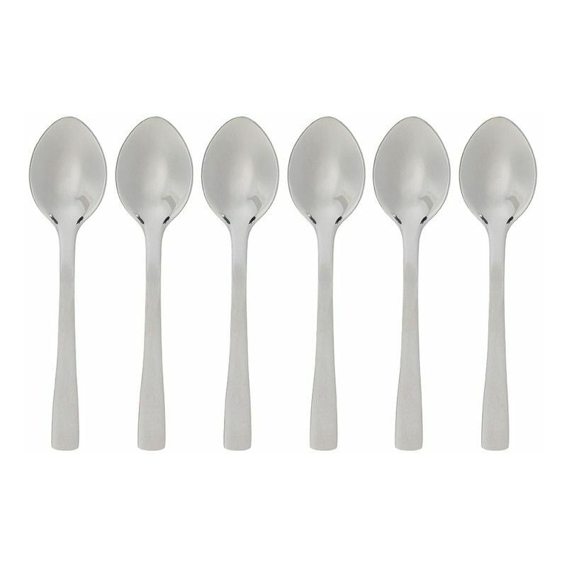 foto del prodotto confezione da 6 cucchiaini moka piccoli argento precision stainless 9,5 cm