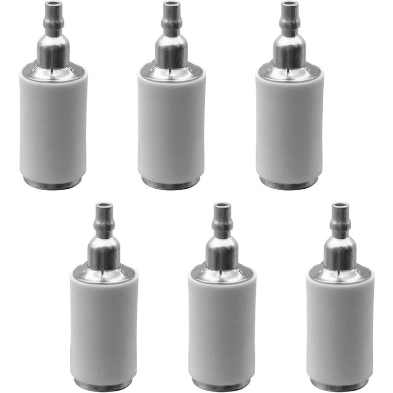 foto del prodotto confezione da 6 filtri carburante per motoseghe e tosaerba compatibili con husqvarna, ricambio originale 530095646 sollbry