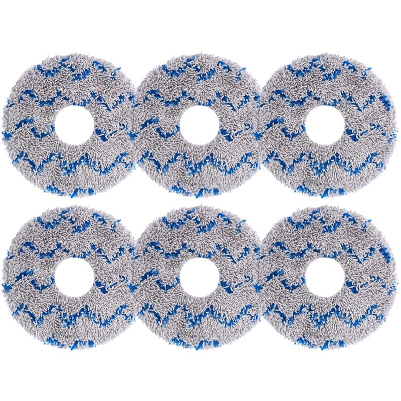 foto del prodotto confezione da 6 panni di pulizia sostitutivi per aspirapolvere ecovacs deebot x1, x1 omni turbo, x1 plus, t10, t20, t20 max, t20 pro