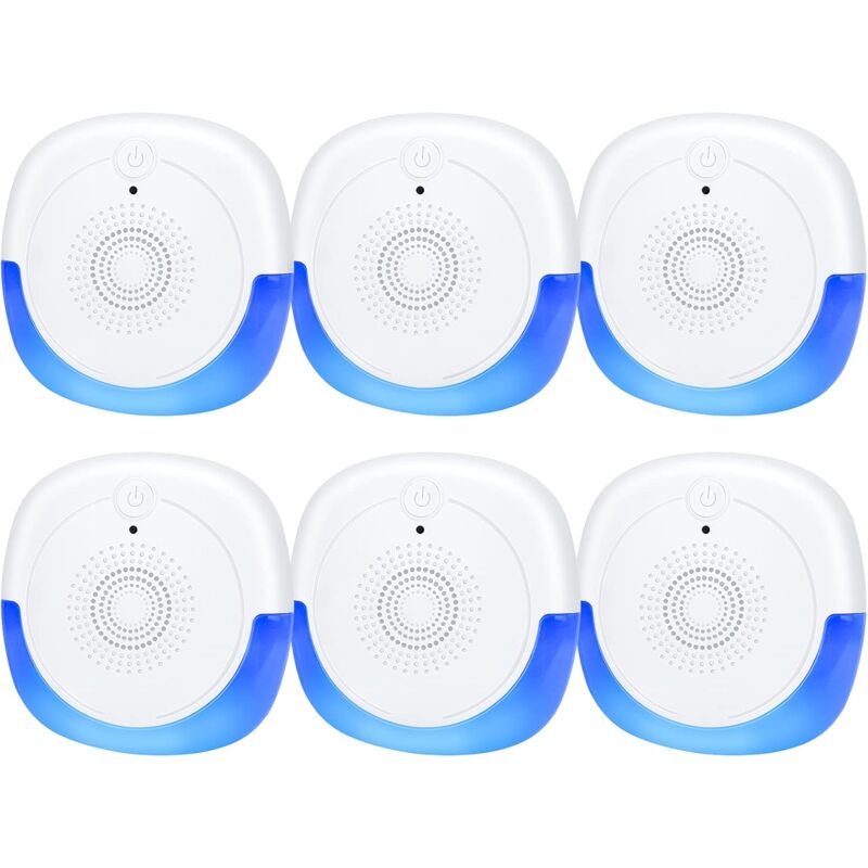 foto del prodotto confezione da 6 repellenti per parassiti ad ultrasuoni, repellenti per topi, repellenti per parassiti ad ultrasuoni con spina, controllo dei