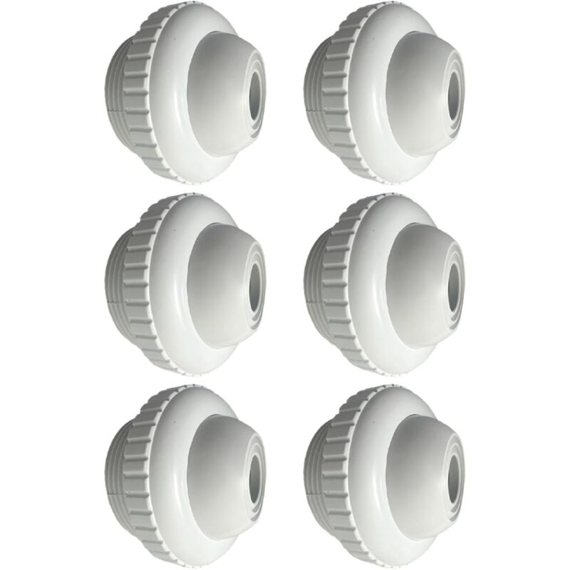 foto del prodotto confezione da 6 ugelli direzionali per piscina in plastica da 1 2 per hayward sp1419c, parti di ricambio per ugelli antiriflusso per piscina