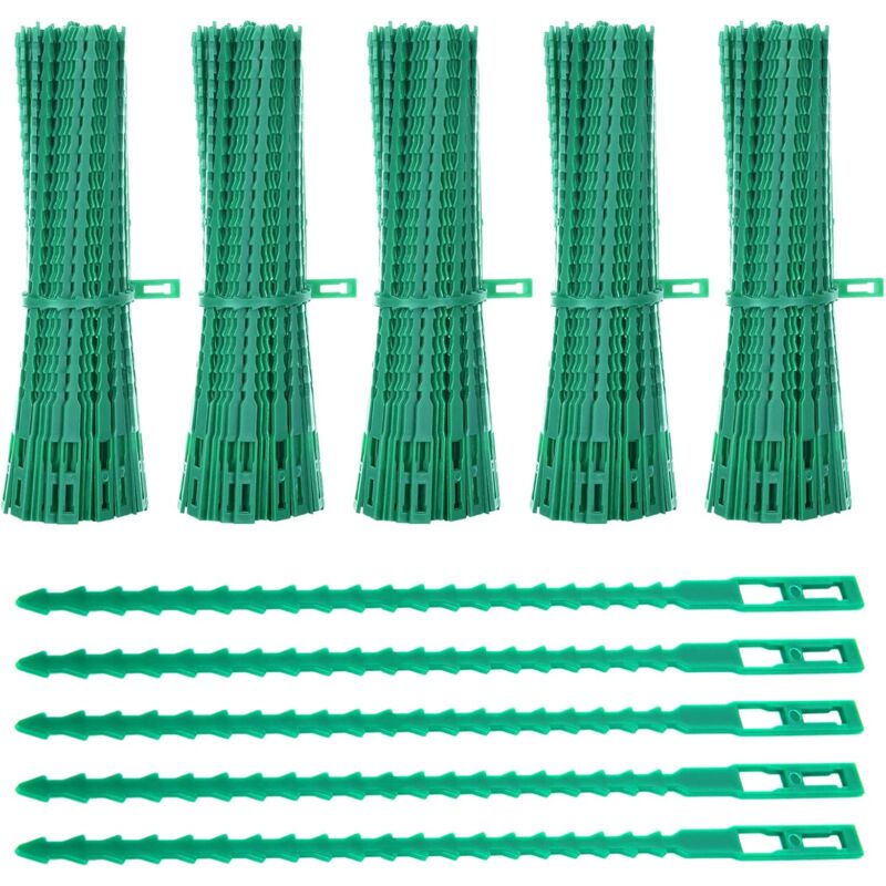 foto del prodotto confezione da 600 fascette per piante, fascette da giardino regolabili da 23 cm, fascette da giardino in plastica morbida, fascette per pomodori per