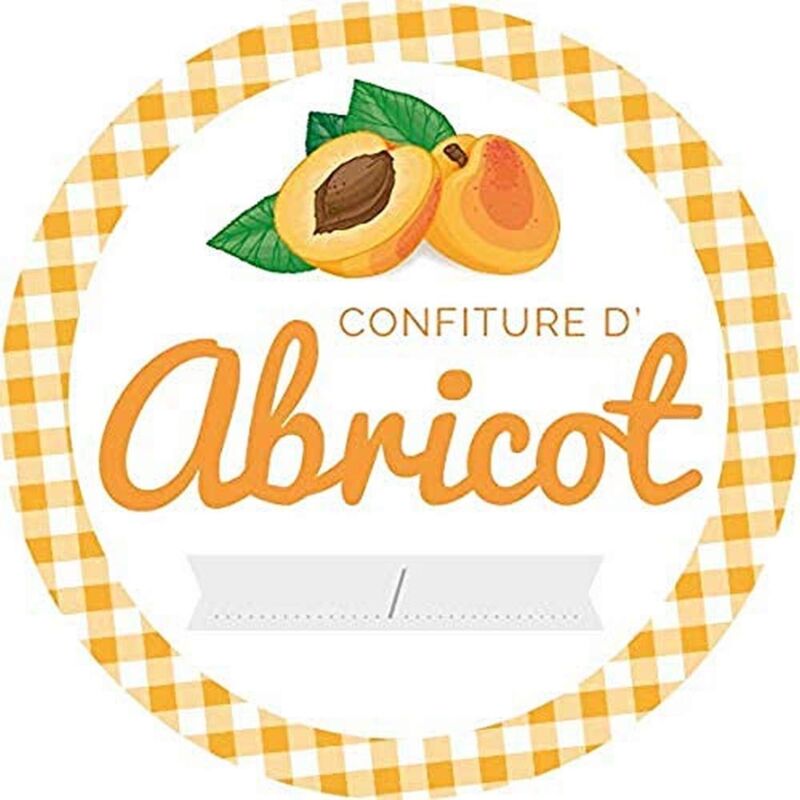 foto del prodotto confezione da 64 etichette per marmellate di albicocca, 47,5 mm avery