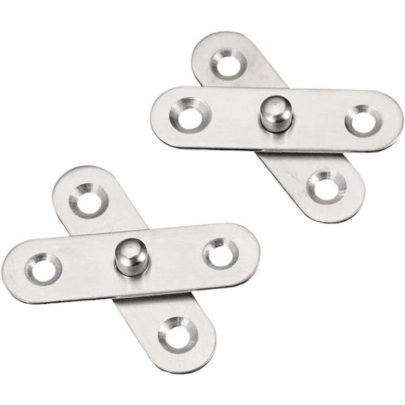 foto del prodotto confezione da 8 cerniere per porte pivotanti in acciaio inossidabile a 360 , 57 mm x 16 mm sollbry