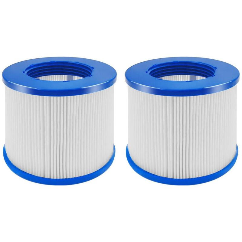 foto del prodotto confezione da 8 filtri a vite per spa, cartuccia filtro per spa clever, filtro da 75 x 100 mm, filtro a vite per spa gonfiabile, filettatura da 60